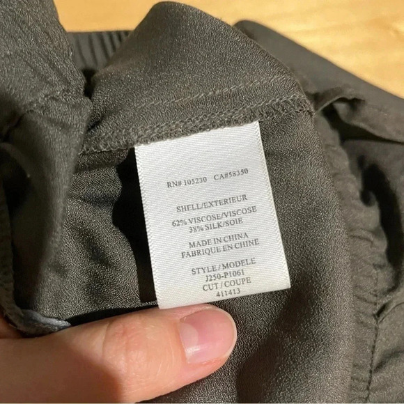 Joie Womens Size Small Green Drawstring Joggers Pants Silk Blend - Picture 5 of 9